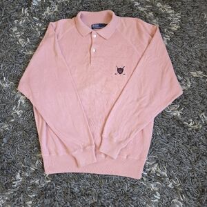 Vintage Polo Ralph Lauren Polo Shirt Men's Large Golf Pink